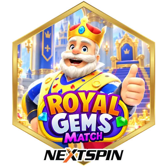 Nextspin Royal Gems Match Logo Game